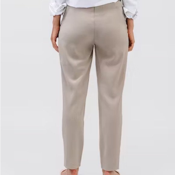 Ministry of Supply Swift Drape Pants, Taupe, Size 18 - Picture 2 of 7